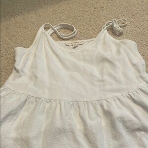 White Sleeveless Top